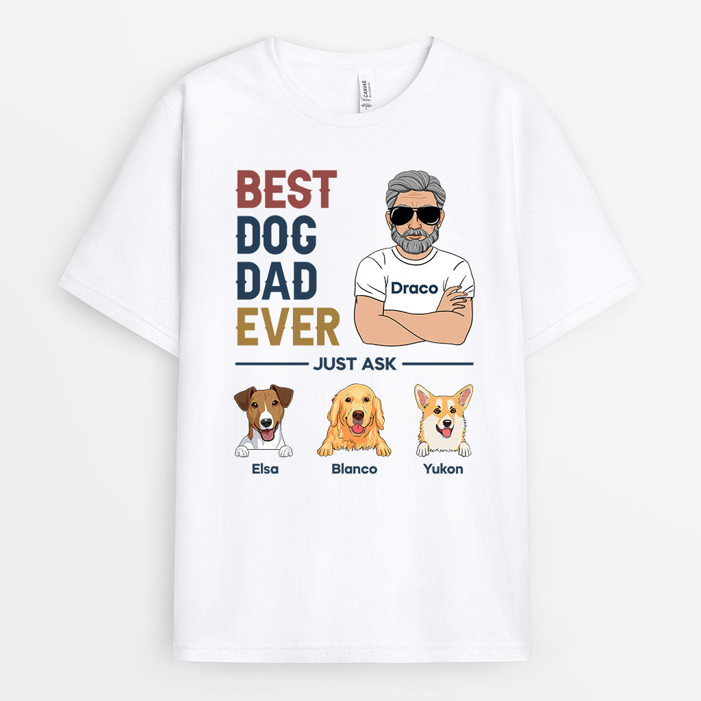 Best Dog Dad Ever - Custom Dog Tees for Humans