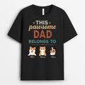 This Pawsome Dad Belongs To - Custom Shirt with Pets Faces