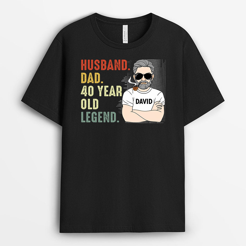 Legend Husband Dad Grandpa Shirt – Personalized Birthday Tee