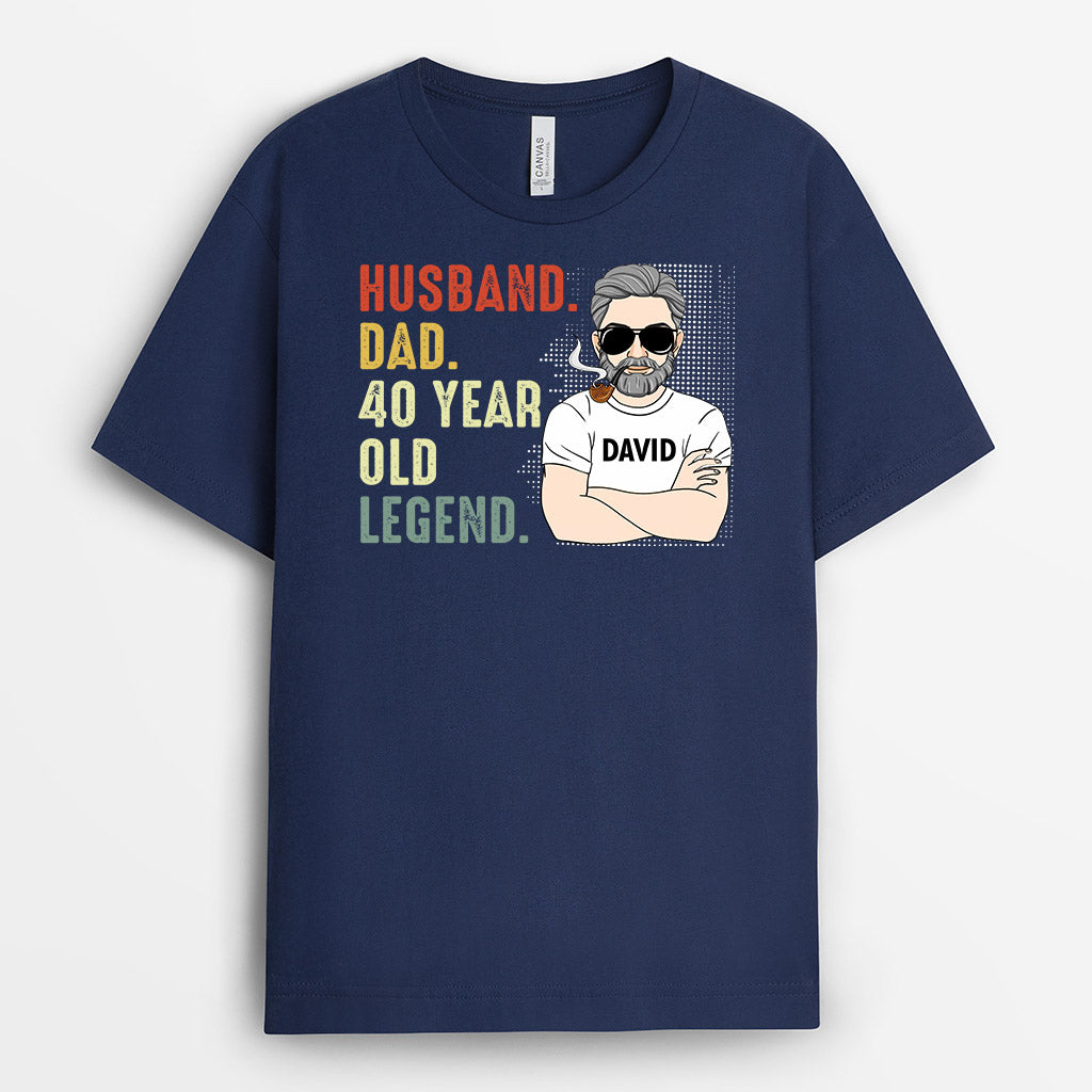 Legend Husband Dad Grandpa Shirt – Personalized Birthday Tee