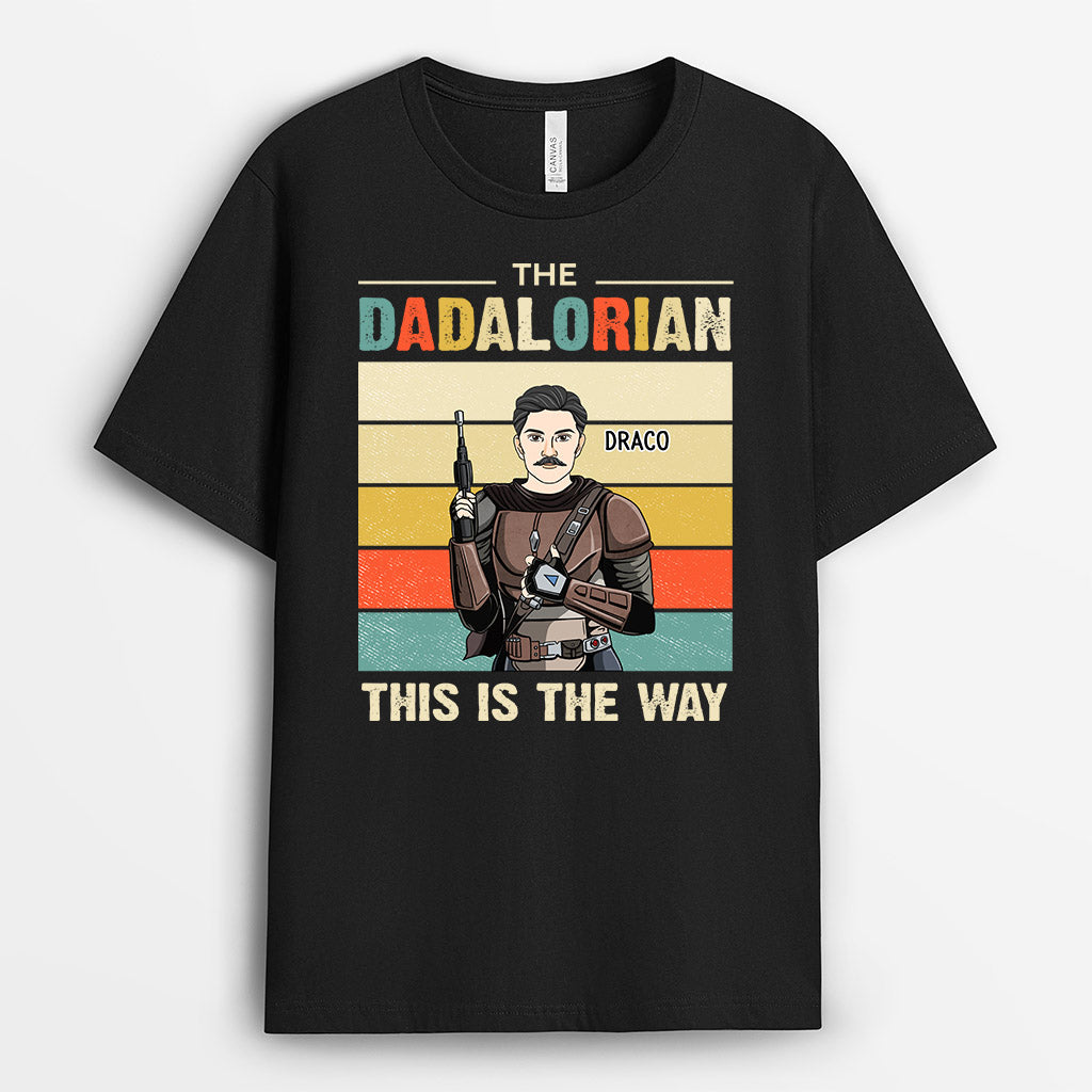 Personalized Dadalorian T Shirt Gift