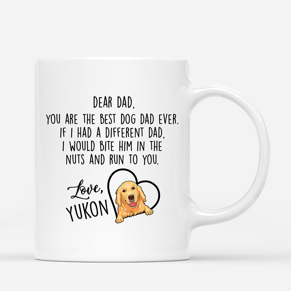 Best Dog Dad Ever - Dog Lover Coffee Mugs - Custom Gifts With Dog Picture