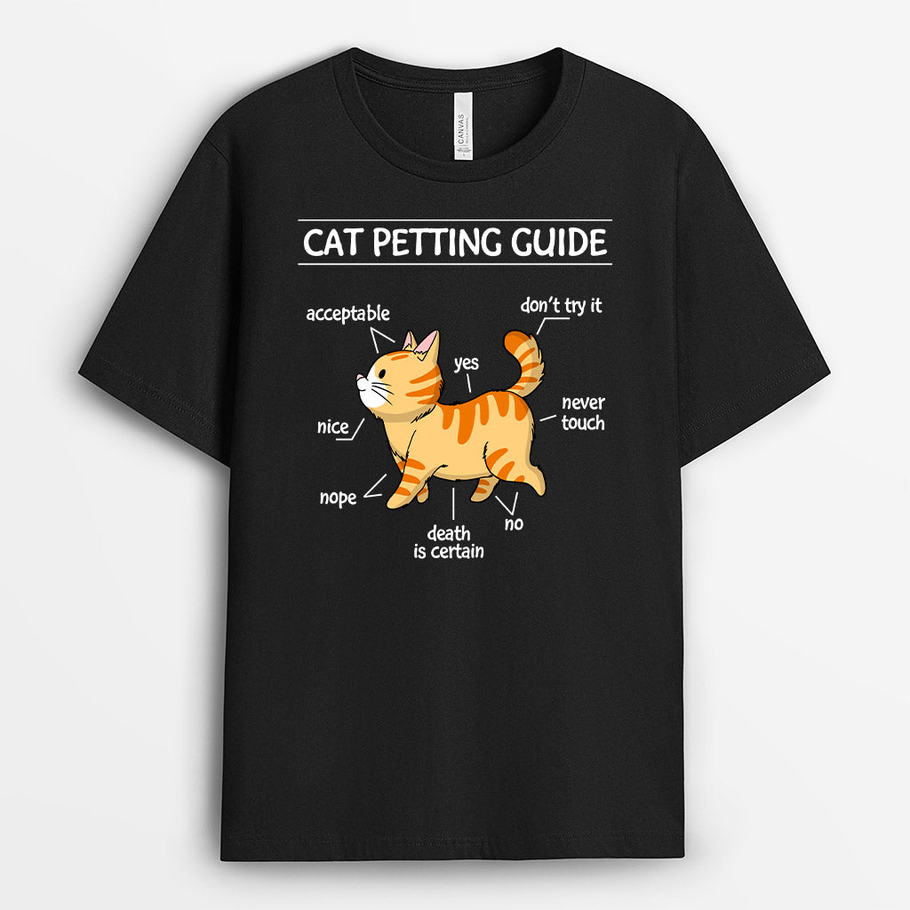 Cat Petting Guide - Personalized Pet Shirts For Humans