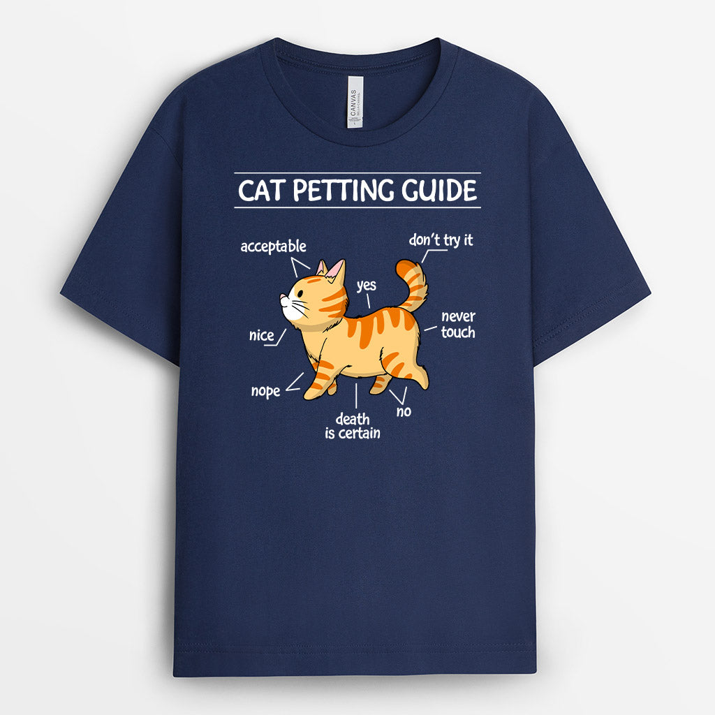 Cat Petting Guide - Personalized Pet Shirts For Humans