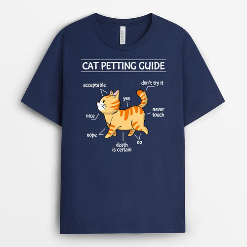 Cat Petting Guide - Personalized Pet Shirts For Humans