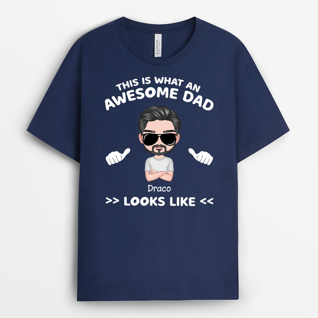 Personalized This Is What An Awesome Dad T Shirt Gift