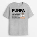 Personalized Funpa Like Grandpa Only Cooler T Shirt Gift