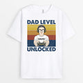 Personalized Gift for New Dad - Dad Level Unlocked Shirt