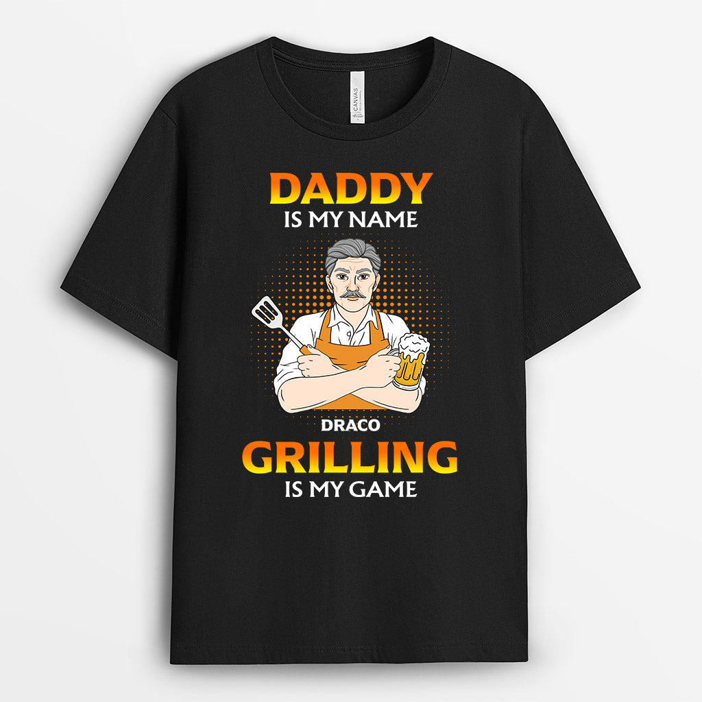 Personalized Daddy Is My Name T Shirt Gift