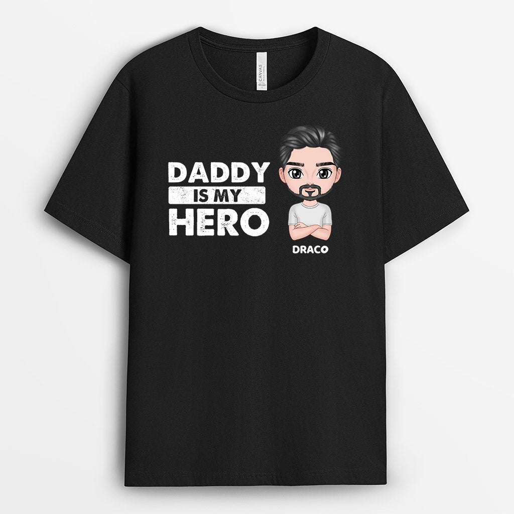 Personalized Grandpa Daddy Is My Hero T Shirt Gift