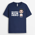 Personalized Grandpa Daddy Is My Hero T Shirt Gift