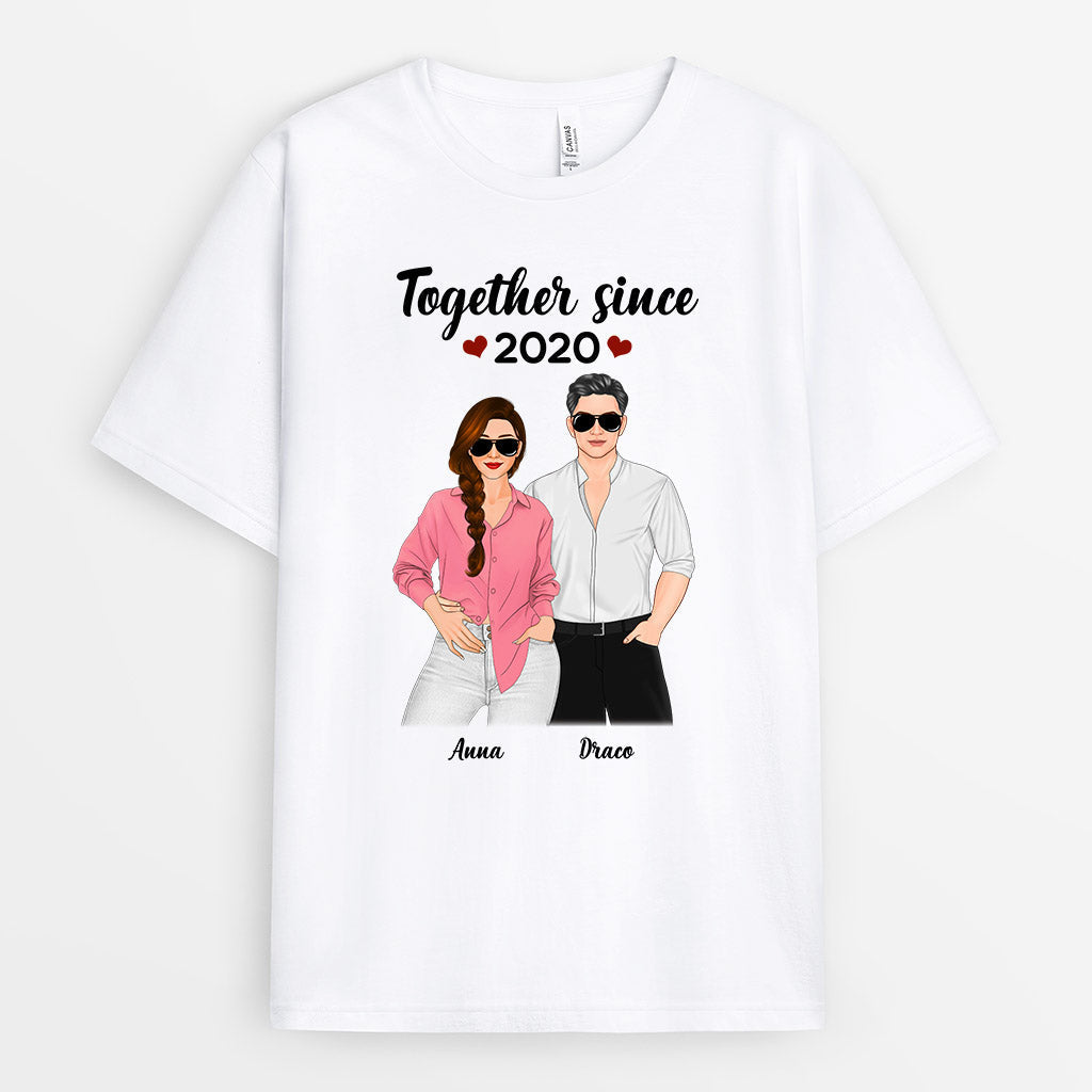 Personalized Together Since T-Shirt Gift
