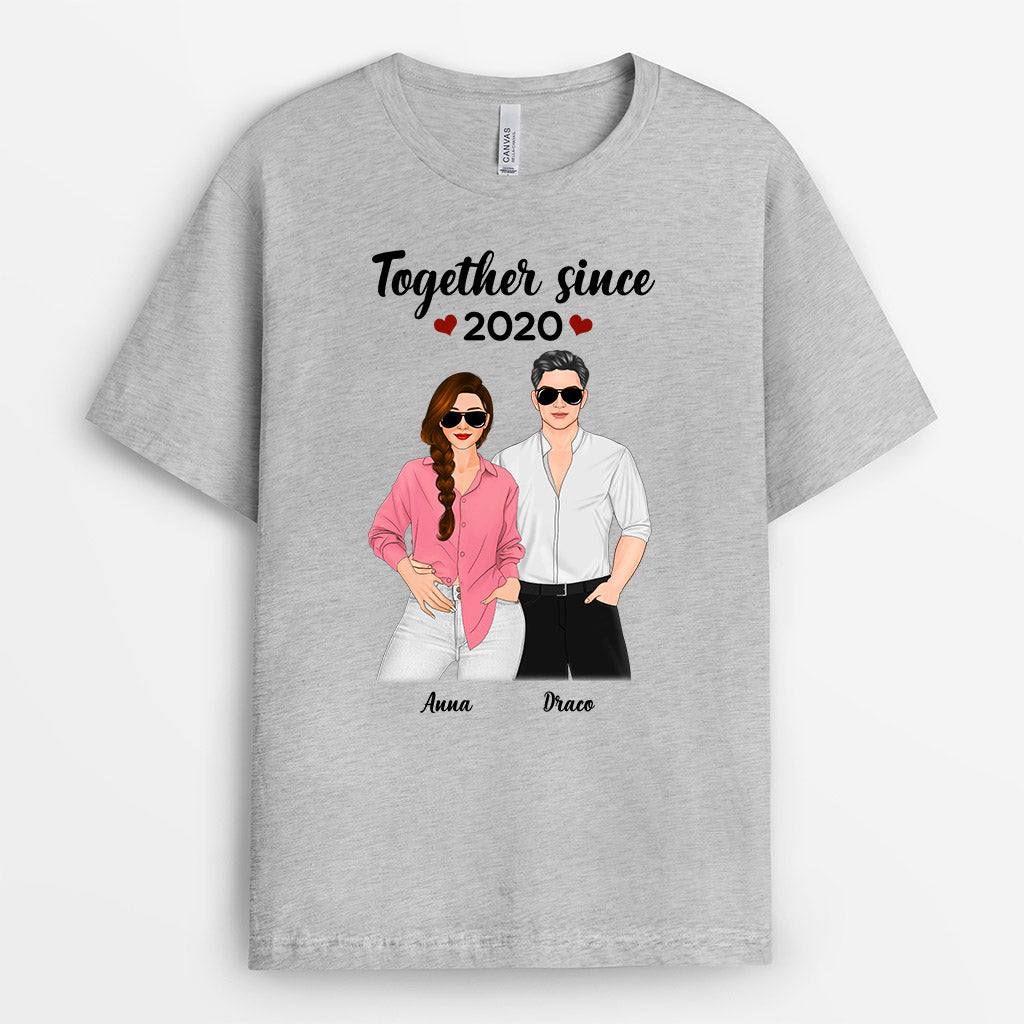 Personalized Together Since T-Shirt Gift