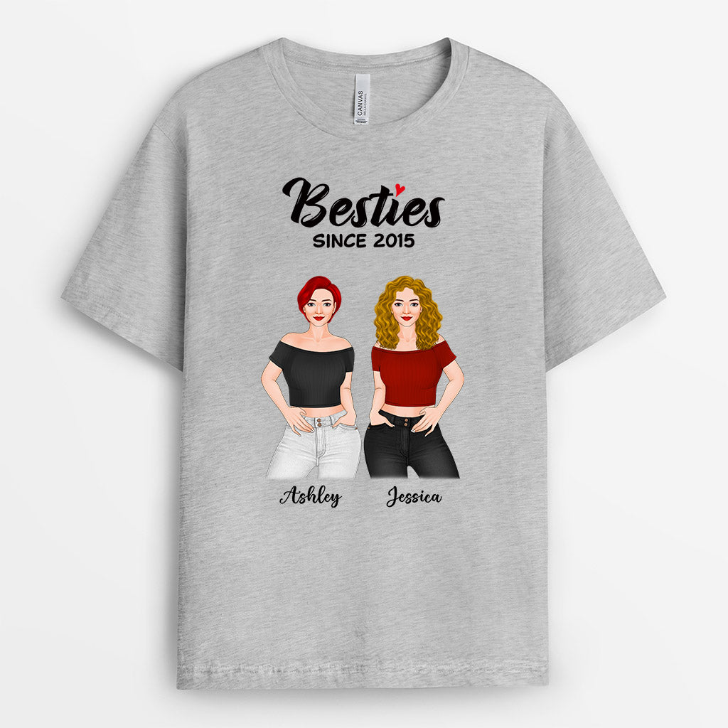 Personalized Besties Since Shirts - Unique Gifts for Best Friend