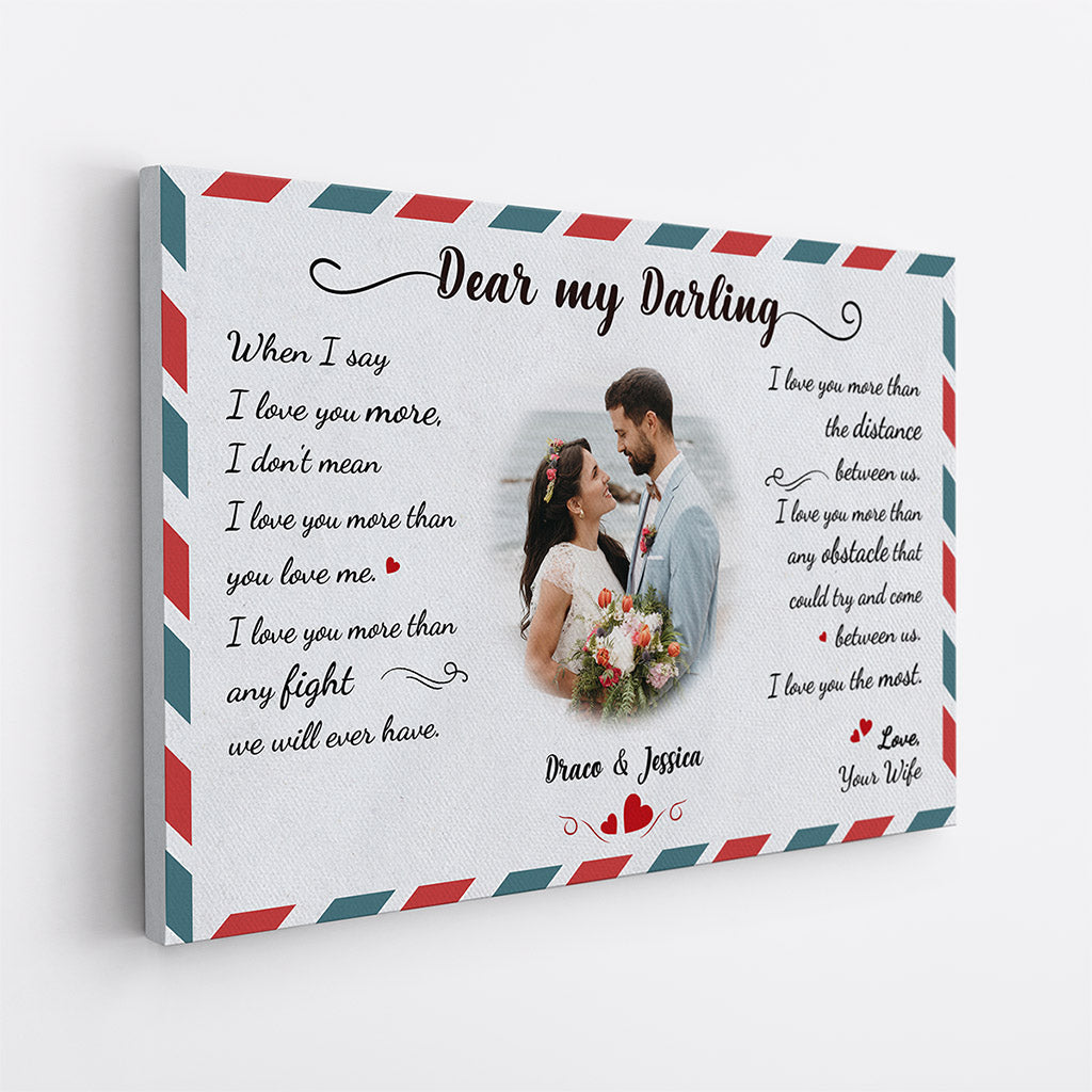 Personalized Dear My Darling Canvas Gift