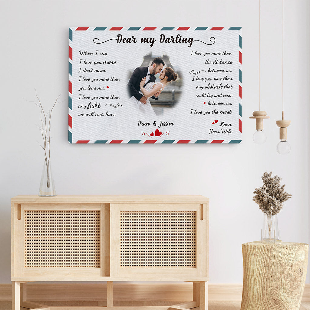Personalized Dear My Darling Canvas Gift