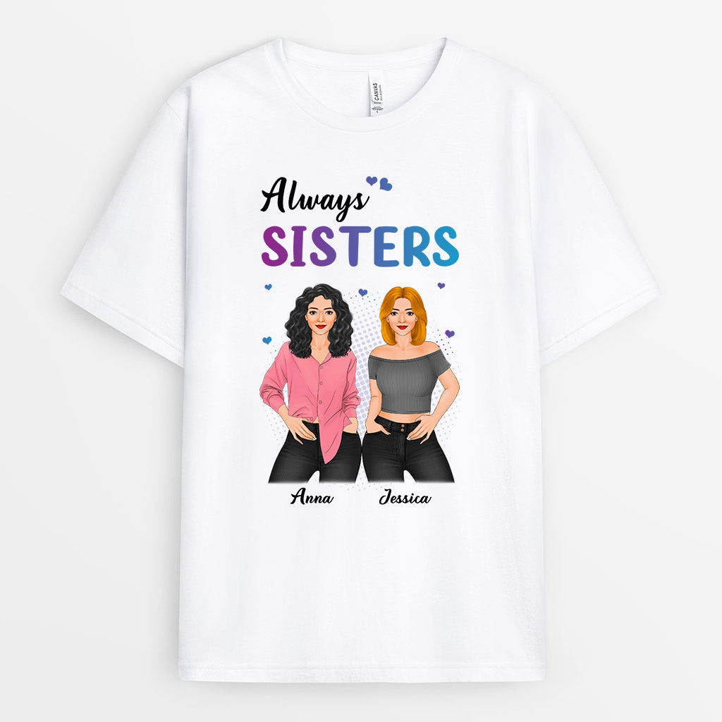 Personalized Always Sisters T Shirts
