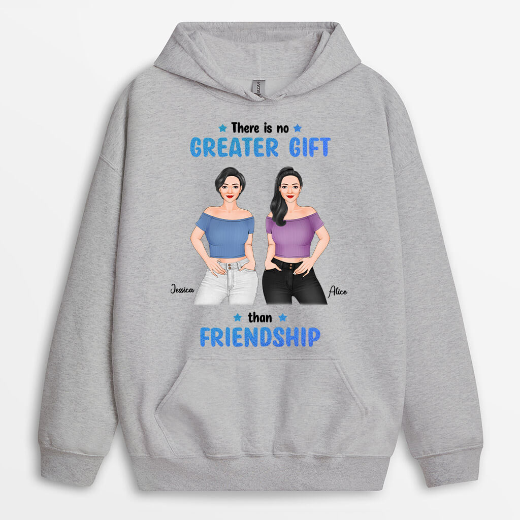 Personalized There Is No Greater Gift Than Friendship Hoodie