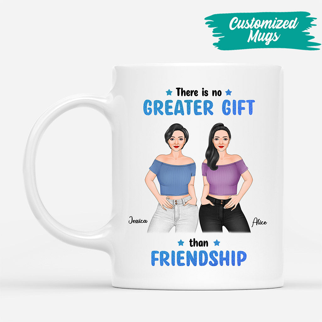 Personalized There Is No Greater Gift Than Friendship Mug Gift