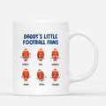 Personalized Daddy Grandpas Little Football Fans Mug