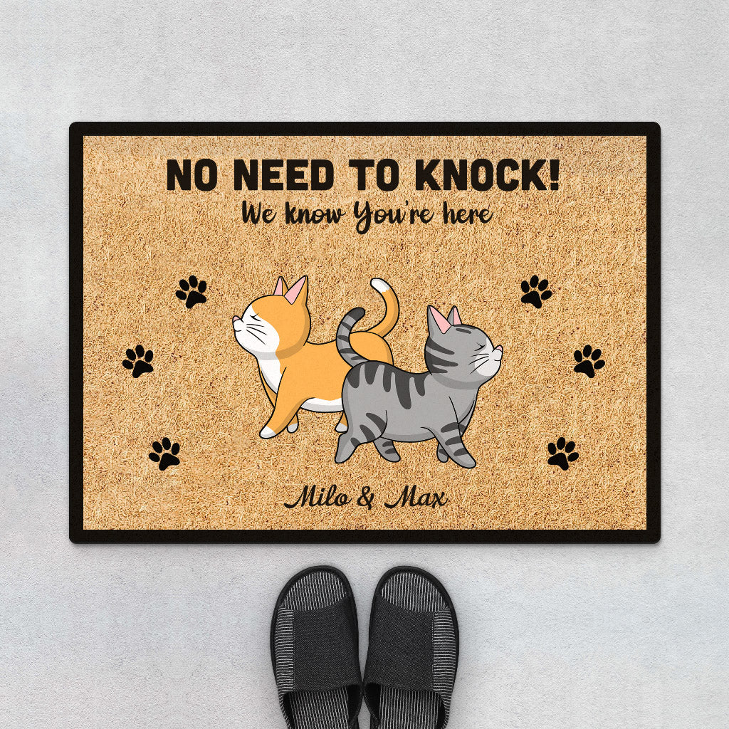 Personalized No Need To Knock Door Mats