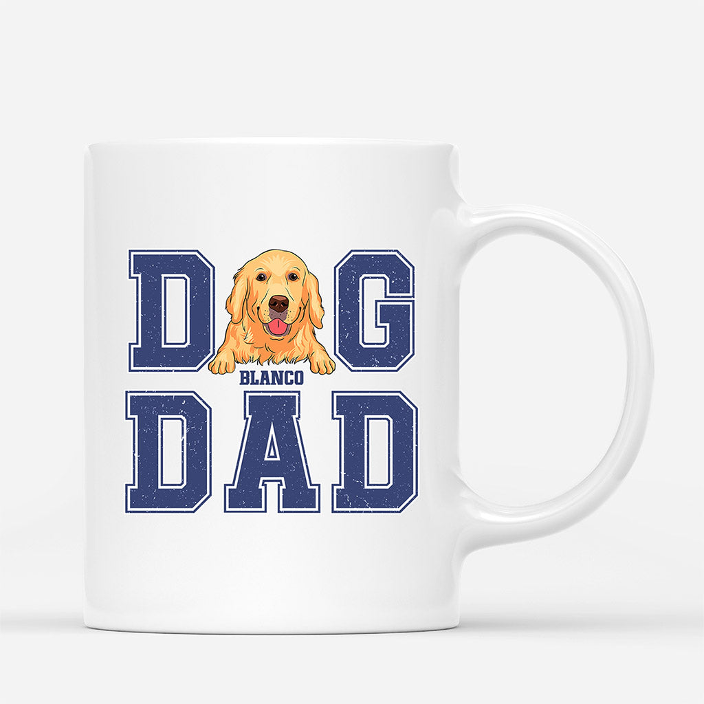 Dog Dad Mug - Coffee Mug With Dogs - Dog Face Mug