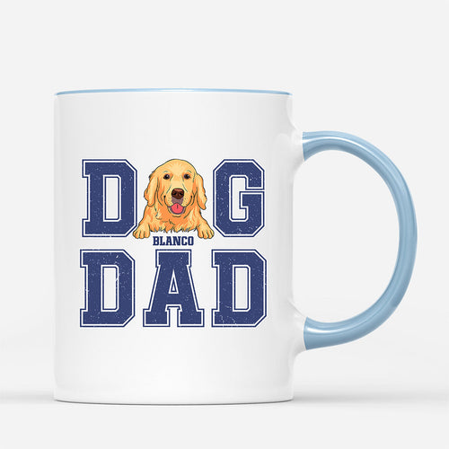 Dog Dad Mug - Coffee Mug With Dogs - Dog Face Mug