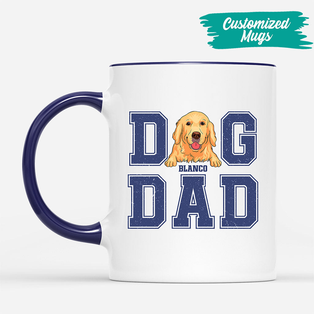 Dog Dad Mug - Coffee Mug With Dogs - Dog Face Mug