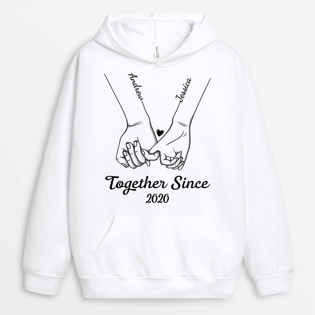 Together Since - Personalized Hoodie - Gift for Couples