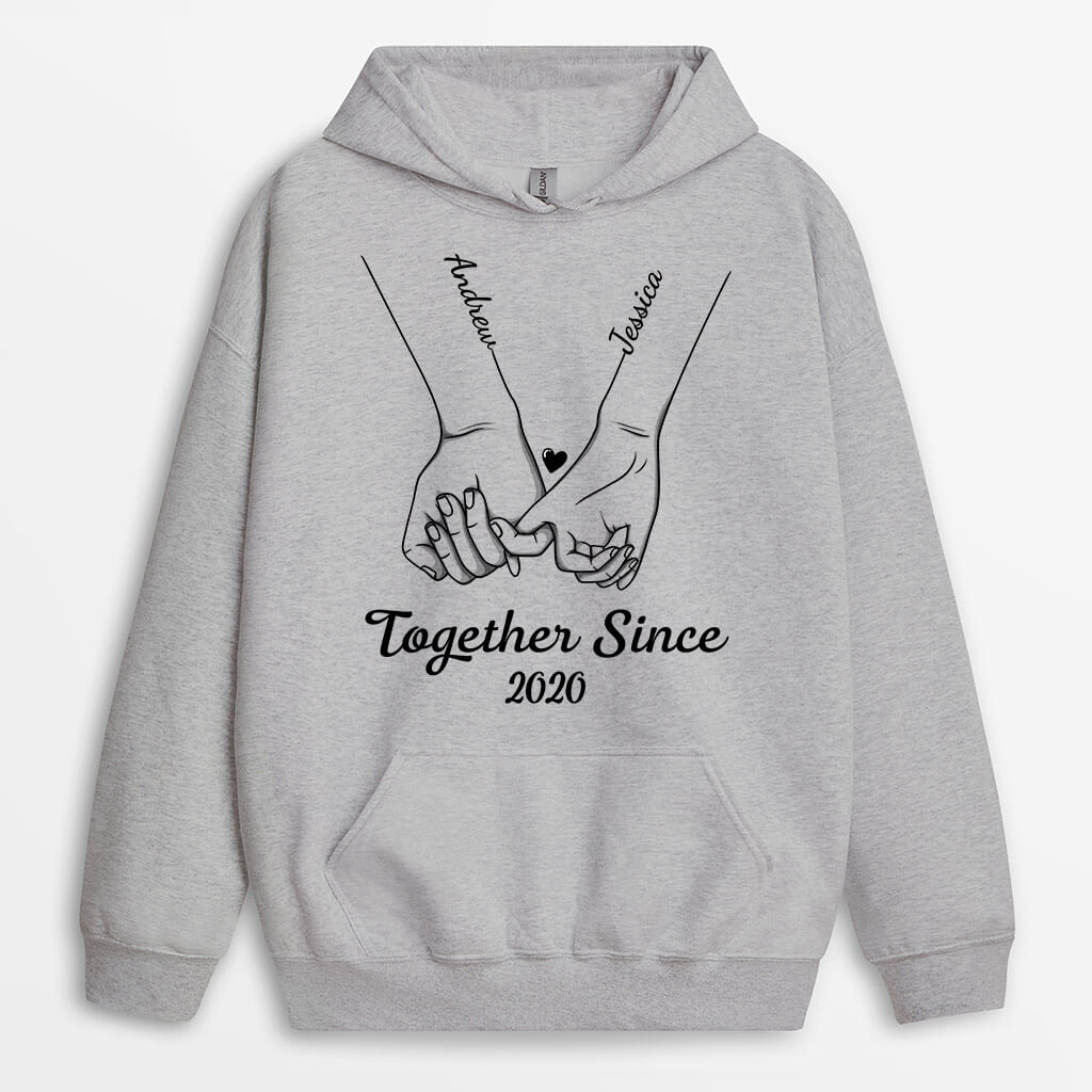 Together Since - Personalized Hoodie - Gift for Couples