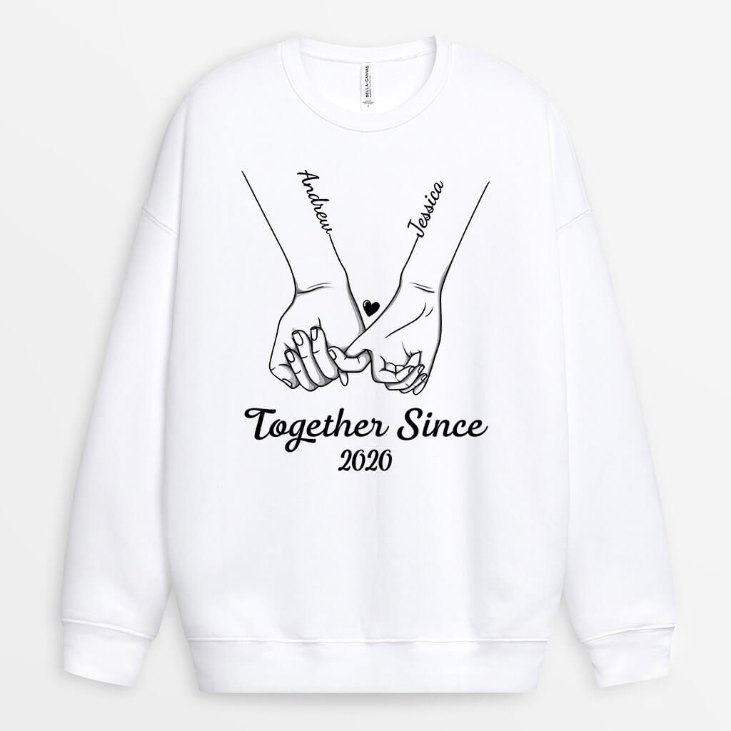 Personalized Happy Together Since Gift Sweatshirt
