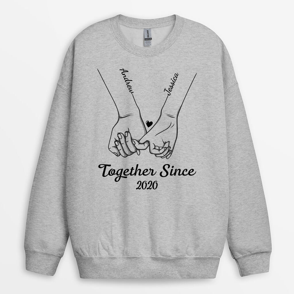 Personalized Happy Together Since Gift Sweatshirt