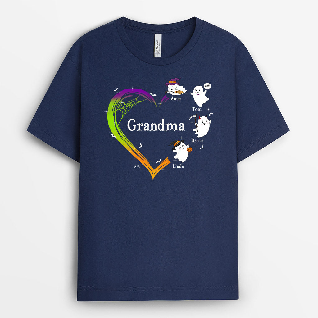 Personalized Grandma And Grandkids Gift T Shirts