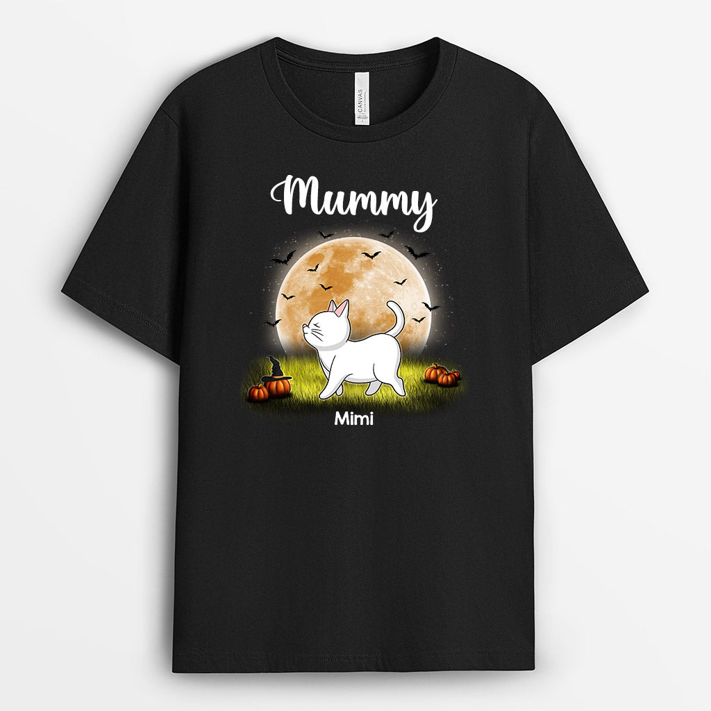 Halloween Cat Mom T-shirts - Custom Pet Lover Gifts For Halloween