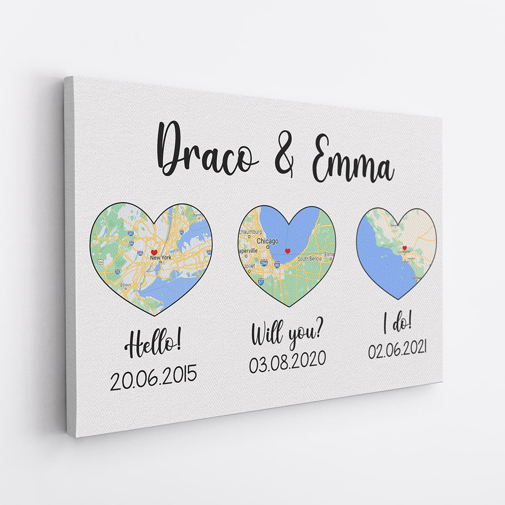 Personalized Hello Will You I Do Canvas