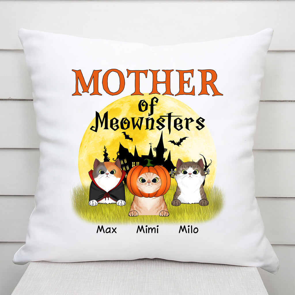 Personalized Mother Of Meownsters Pillow