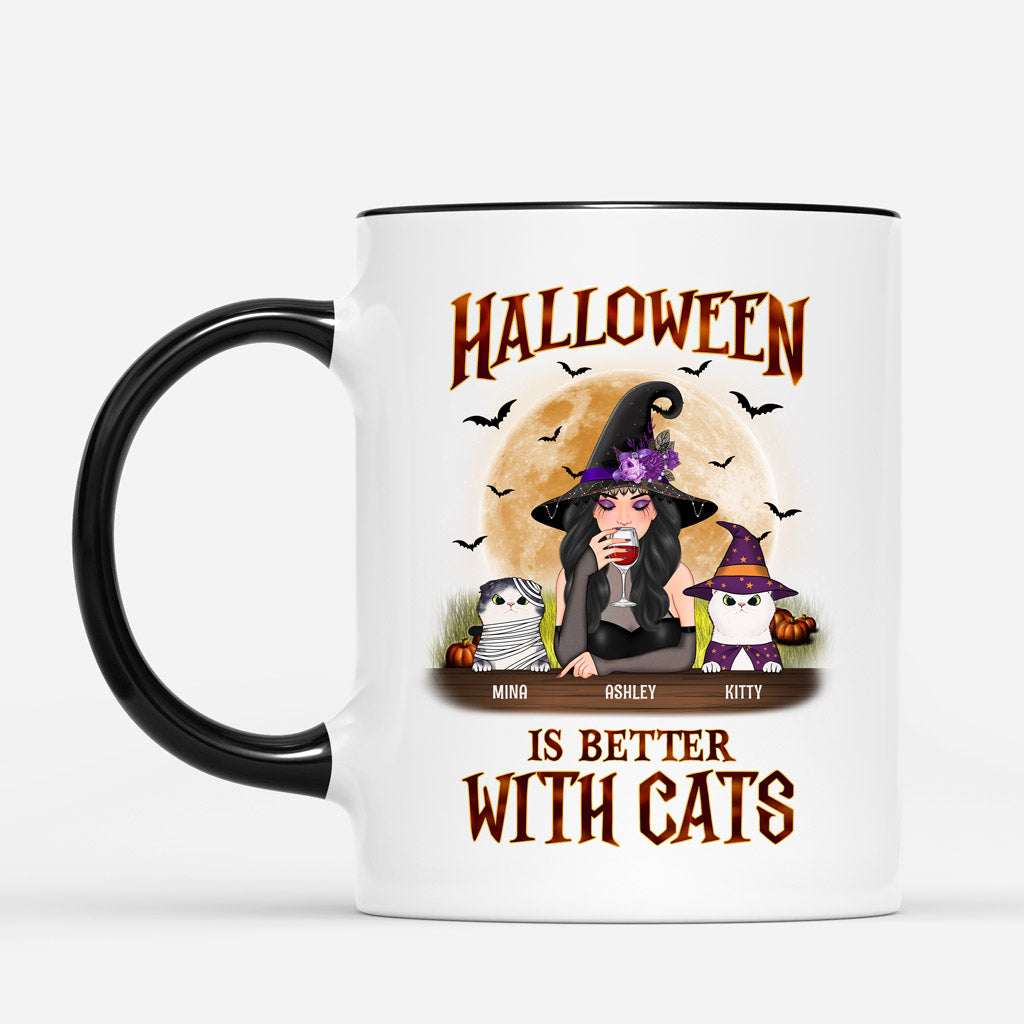 Halloween Is Better With Cats - Personalized Cat Lover Gifts