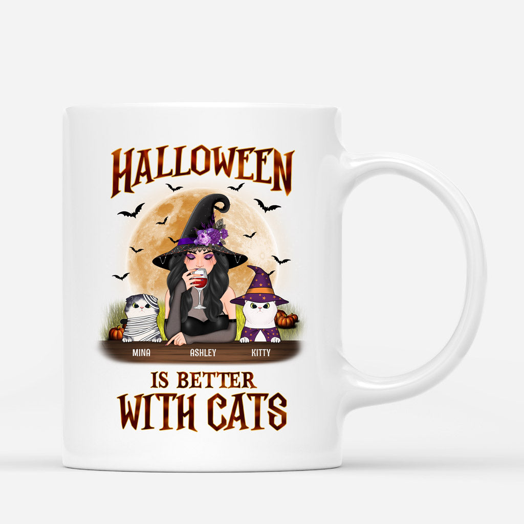 Halloween Is Better With Cats - Personalized Cat Lover Gifts