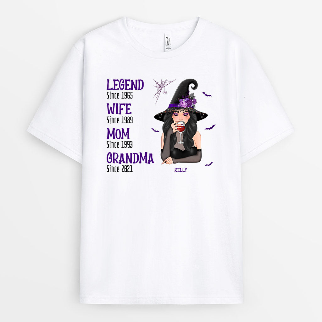 Personalized Legend Grandma Witch T Shirts
