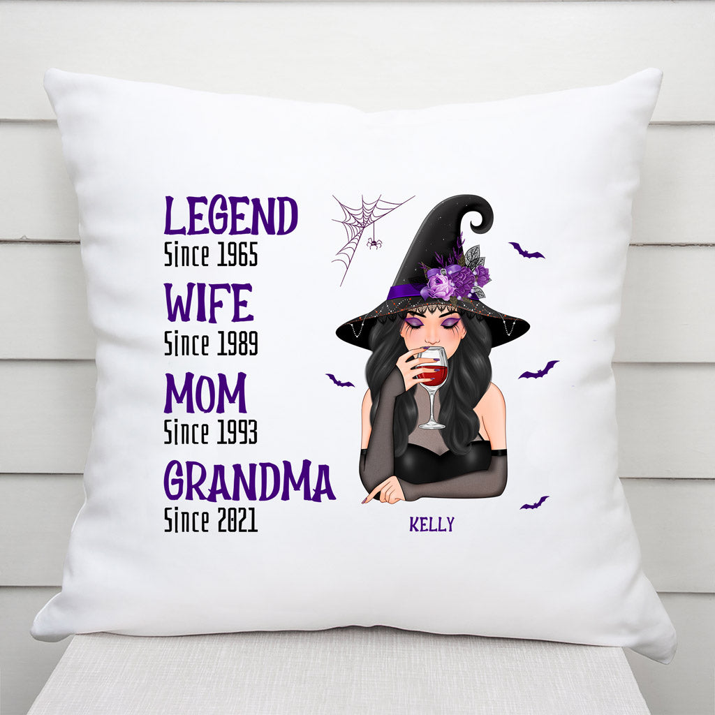 Personalized Legend Wife Mom Grandma Halloween- Themed Pillow