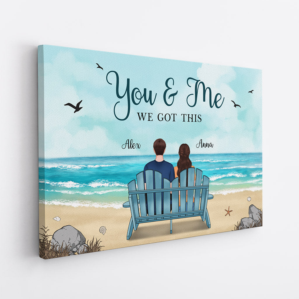Personalized Gifts for Couples - You and Me We Got This Canvas