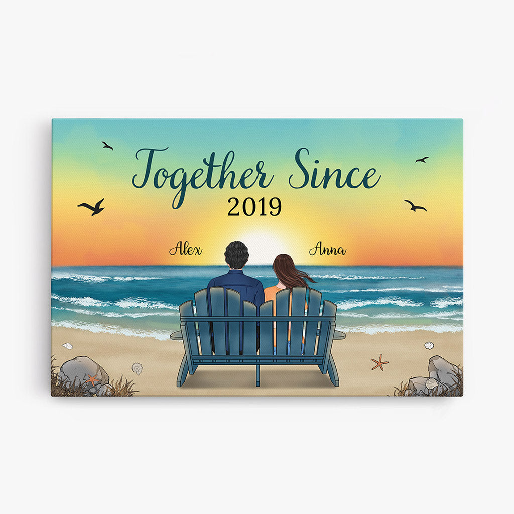 Together Since - Personalized Canvas Print