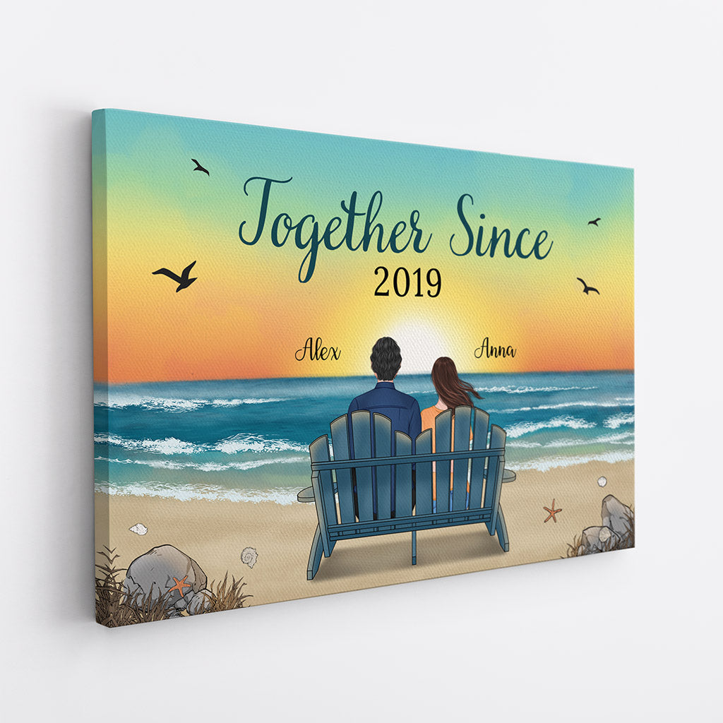 Together Since - Personalized Canvas Print
