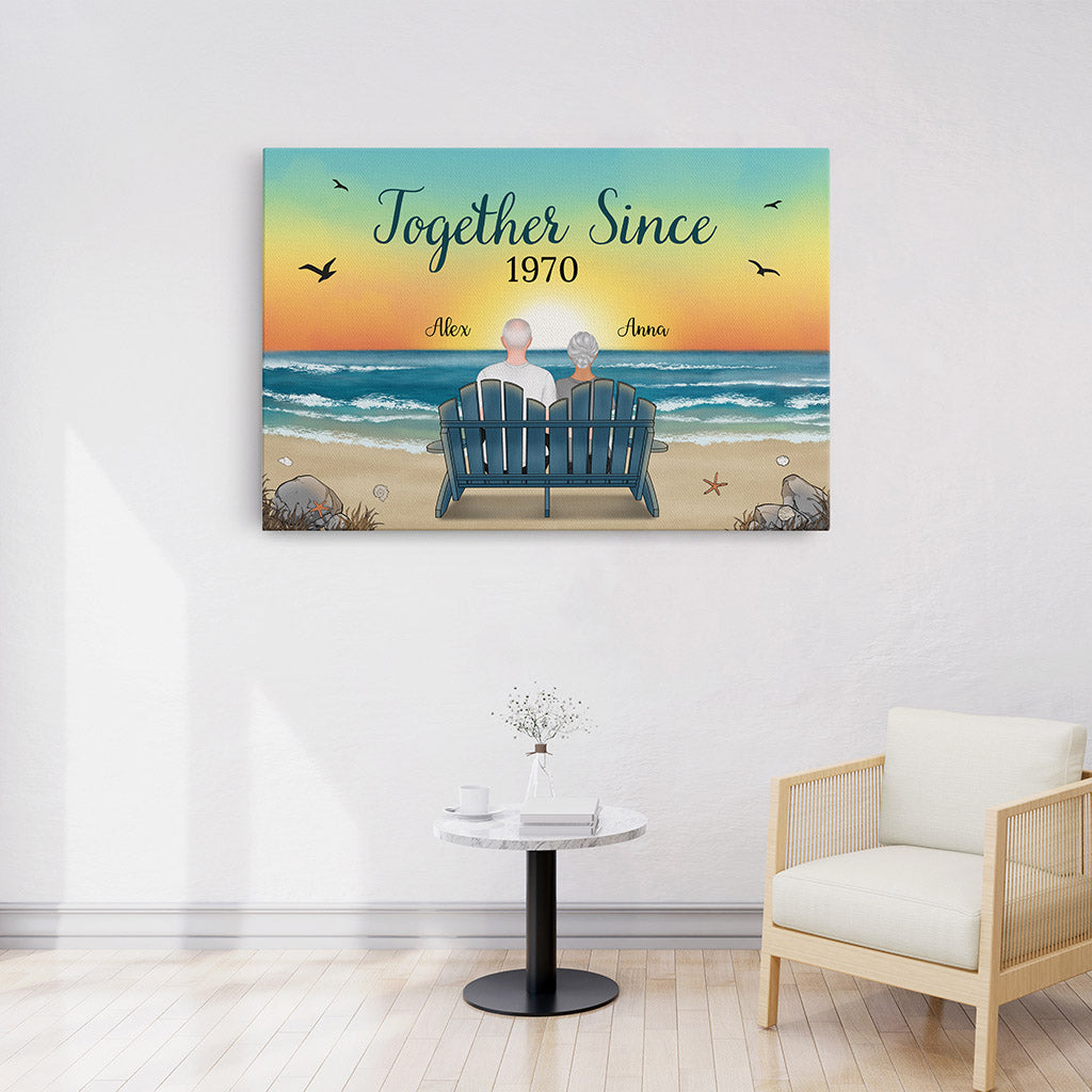 Together Since - Personalized Canvas Print