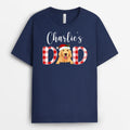 Dog Dad Dog Mom - Personalized T-shirts With Dog Names