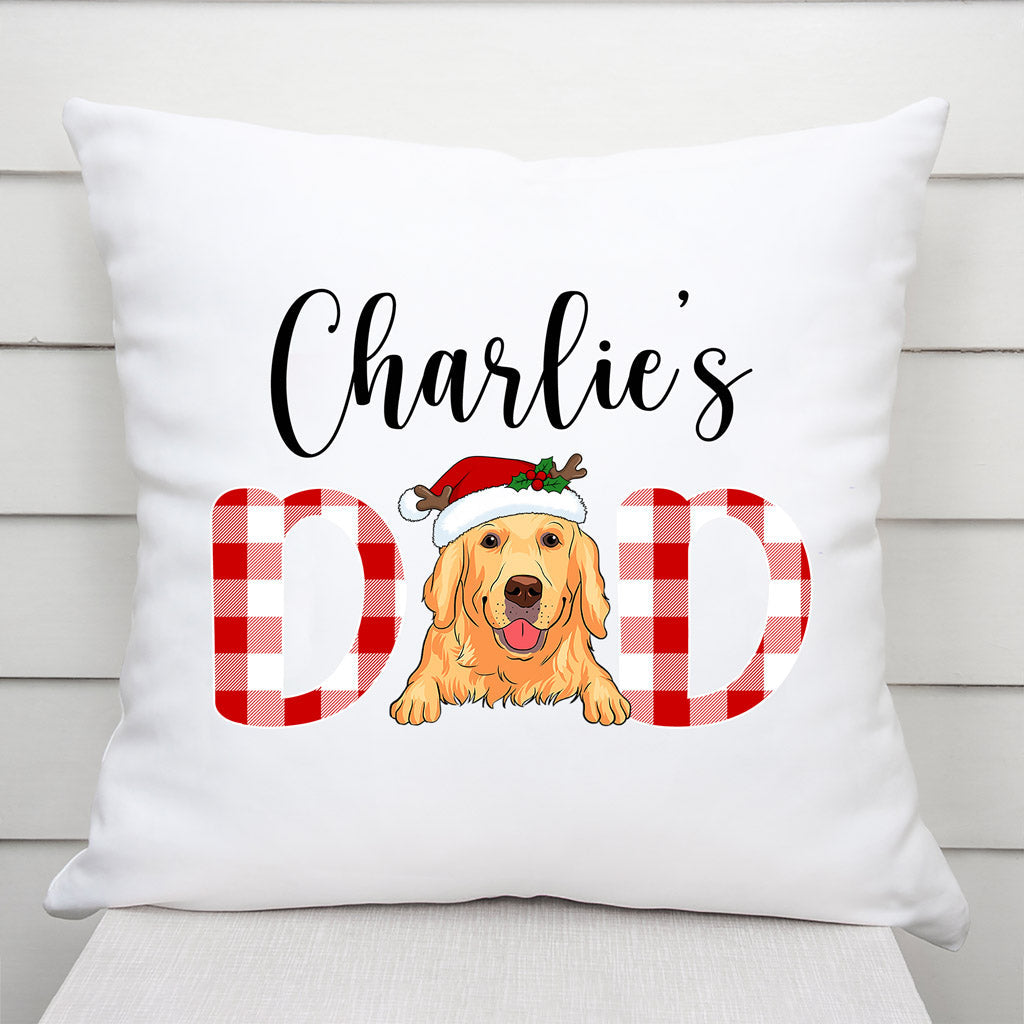 Dog Dad Dog Mom Pillow - Best Presents For Dog Owners - Personalized Xmas Gifts