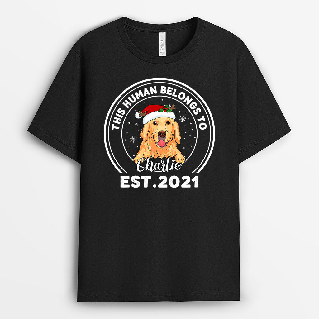 This Human Belongs To - Personalized Dog Shirts for Human