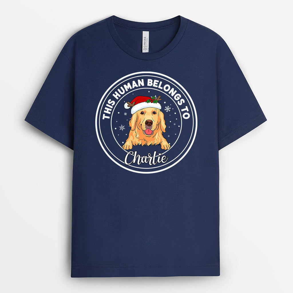 This Human Belongs To - Personalized Dog Shirts for Human