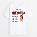 Dear Dog Dad Xmas - Personalized Shirts With Dogs