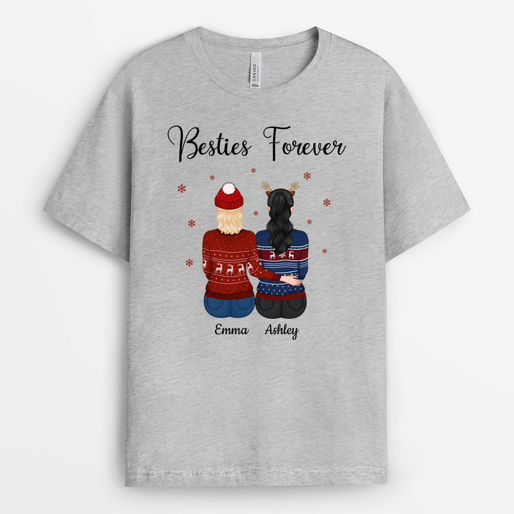 Besties Forever T-Shirt | Personalized Christmas Shirts